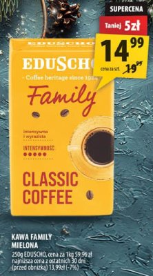 Kawa Family mielona Classic Coffee Eduscho promocja w Arhelan