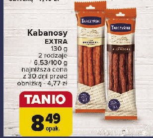 Kabanosy drobiowe Tarczyński kabanos extra promocja