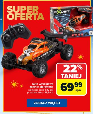 Auto wyścigowe Star Drive zdalnie sterowane promocja w Carrefour