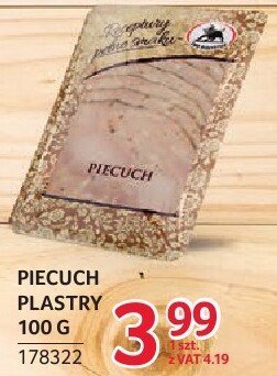 Piecuch plastry ZMB Białystok 100g promocja w Selgros