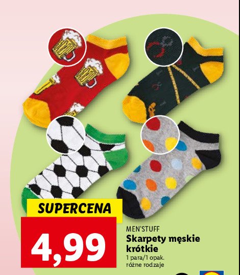 Skarpetki m臋skie kr贸tkie Men's stuff promocja
