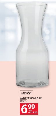 Karafka 900 ml Pure Krosno promocja w Selgros