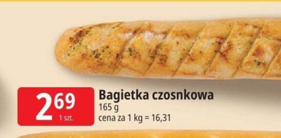 Bagietka czosnkowa Leclerc promocja w Leclerc