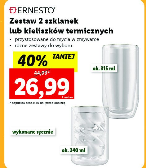 Szklanka termiczna 315 ml Ernesto promocja