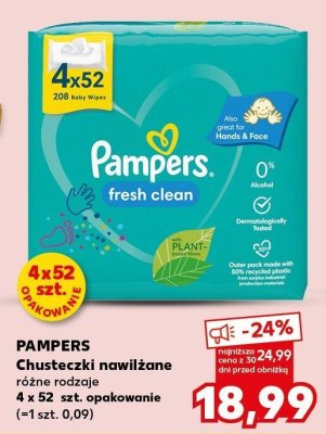 Chusteczki nawilżane różne rodzaje 4 x 52 szt. opakowanie promocja w Kaufland