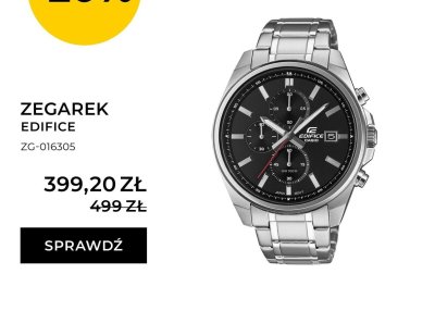 Zegarek EDIFICE ZG-016305 promocja w Briju