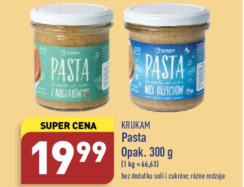 Pasta z migdałów promocja