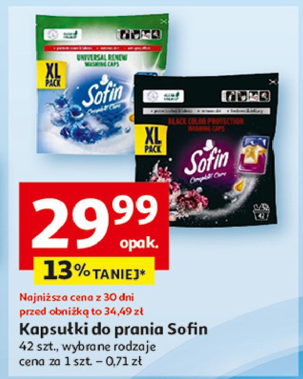 Kapsułki do prania universal renew SOFIN COMPLETE CARE promocja