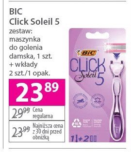 Maszynka do golenia + wkłady Bic click soleil 5 promocja