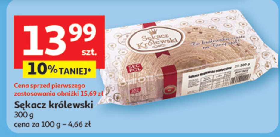 Sękacz królewski Secpol promocja w Auchan