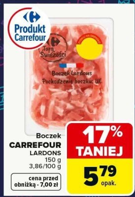 Boczek lardons Carrefour promocja w Carrefour Market
