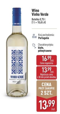 Wino VINHO VERDE promocja w Aldi