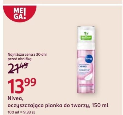 Pianka Nivea, oczyszczająca do twarzy, 150 ml promocja w Rossmann