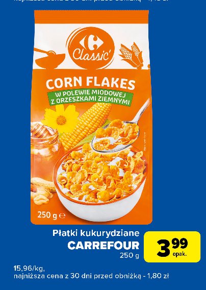 Płatki kukurydziane Carrefour promocja