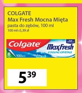 Pasta do zębów cooling crystals Colgate max fresh promocja