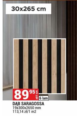 Lamele akustyczne Dąb Saragossa promocja w Merkury Market