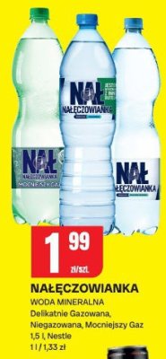 Woda Nałęczowianka mineralna promocja w Chorten