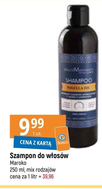 Szampon z olejem z czarnuszki Maroko produkt promocja