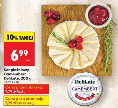 Ser pleśniowy Camembert 200 g promocja w Biedronka