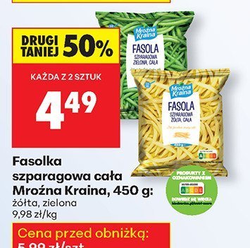 Fasolka szparagowa cała zielona promocja w Biedronka