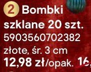 Bombki szklane 20 szt. promocja w Castorama