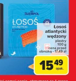 Łosoś norweski Suempol promocja w Carrefour