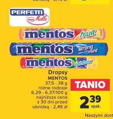 Fruit Mentos classic promocja