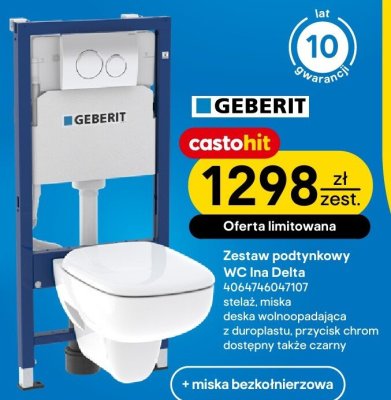 Zestaw podtynkowy WC Ina Delta promocja w Castorama