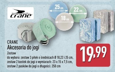 Akcesoria do jogi Crane zestaw promocja w Aldi