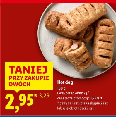 Hot dog 100g promocja w Lidl