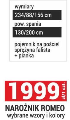 Narzutka ROMEO wybrane wzory i kolory promocja w Merkury Market