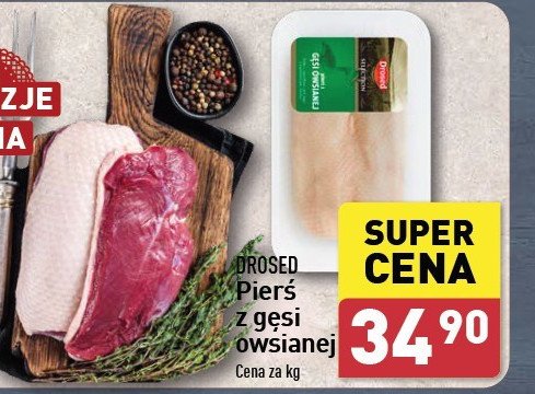 Pierś z gęsi owsianej Drosed promocja w Aldi