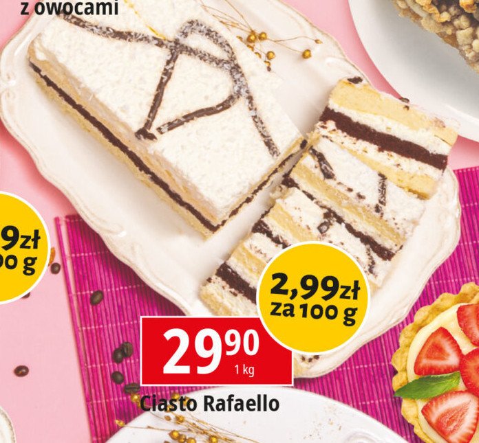 Ciasto rafaello promocja