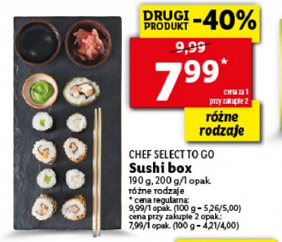 Sushi box Chef select promocja