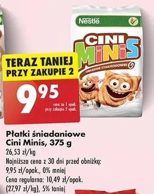 Płatki śniadaniowe Cini minis promocja