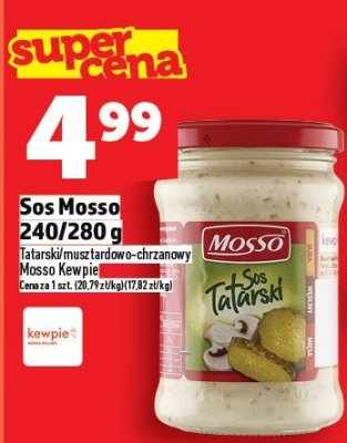 Sos Mosso 240/280 g Tatarski/musztardowo-chrzanowy promocja w TOPAZ
