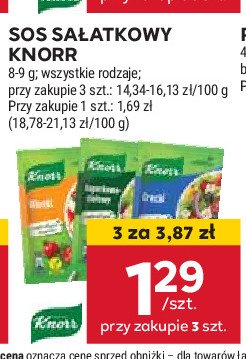 Włoski Knorr sos sałatkowy promocja