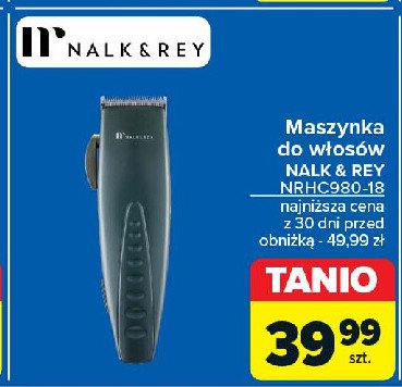 Maszynka do włosów nrhc980-18 Nalk&rey promocja