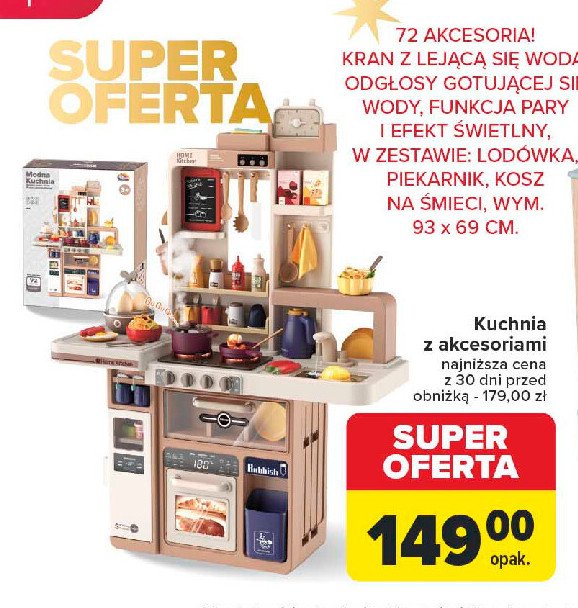 Kuchnia z akcesoriami promocja w Carrefour Market