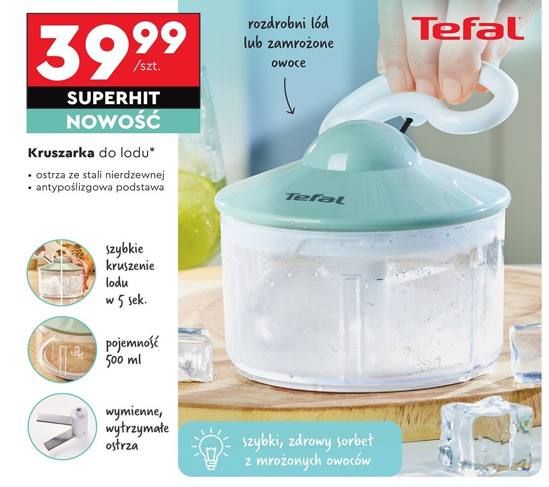 Kruszarka do lodu Tefal promocja w Biedronka