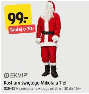 Kostium Świętego Mikołaja 7 el. EKVIP promocja w Jula