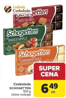 Czekolada SCHOGETTEN 100 g, różne rodzaje promocja w Carrefour