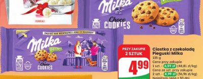 Ciastka z czekoladą Pieguski Choco Cookies promocja w Dino