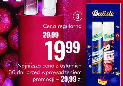 Zestaw szamponów tempt 200 ml + overnight light 200 ml Batiste promocja