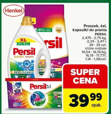 Proszek, żel, kapsułki do prania Persil promocja w Carrefour Market