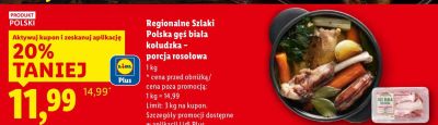 Gęś biała kołudzka porcja rosołowa  promocja w Lidl