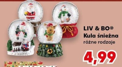 Kula śnieżna różne rodzaje promocja w Kaufland