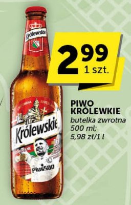 Piwo Królewskie butelka zwrotna promocja w Euro Sklep