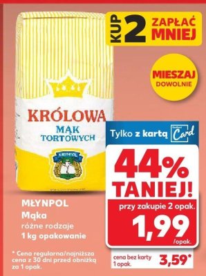 Mąka różne rodzaje 1 kg  promocja w Kaufland