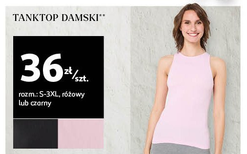 Tanktop damski s-3xl Auchan inextenso promocja